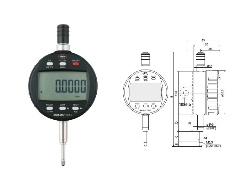 INDICATOR 1086R 25 MM