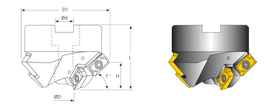 CHAMF. MILL FB35 85X50X30°