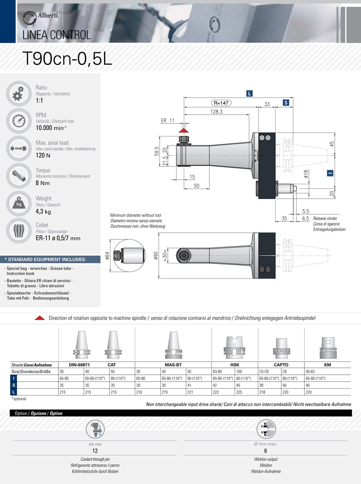 CAPTO C6 T90cn-0,5L I=65 ER11